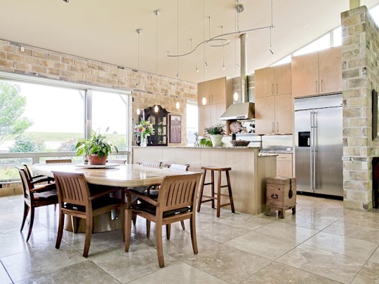 Silver S Ranch 4323 Duck Creek Road, Sanger - Briggs Freeman Sotheby's luxury ranches, land, and homes for sale in Dallas Fort Worth - kitchen and dining