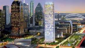 Museum Tower in Dallas at Night