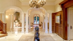 Dans Bois Crete Mansion at 9806 Inwood Road in Preston Hollow - Briggs Freeman Sotheby's homes for sale in Dallas - entry