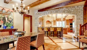 Dans Bois Crete Mansion at 9806 Inwood Road in Preston Hollow - Briggs Freeman Sotheby's homes for sale in Dallas - kitchen and dining