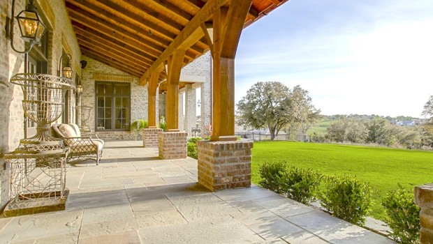 15026 Sendero Lane in Woodway - luxury home and ranch for sale in Dallas Fort Worth, Briggs Freeman Sotheby's - backyard porch