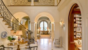 3821 Beverly Drive in Highland Park - Briggs Freeman Sotheby's luxury homes for sale in Dallas -- entry stairs