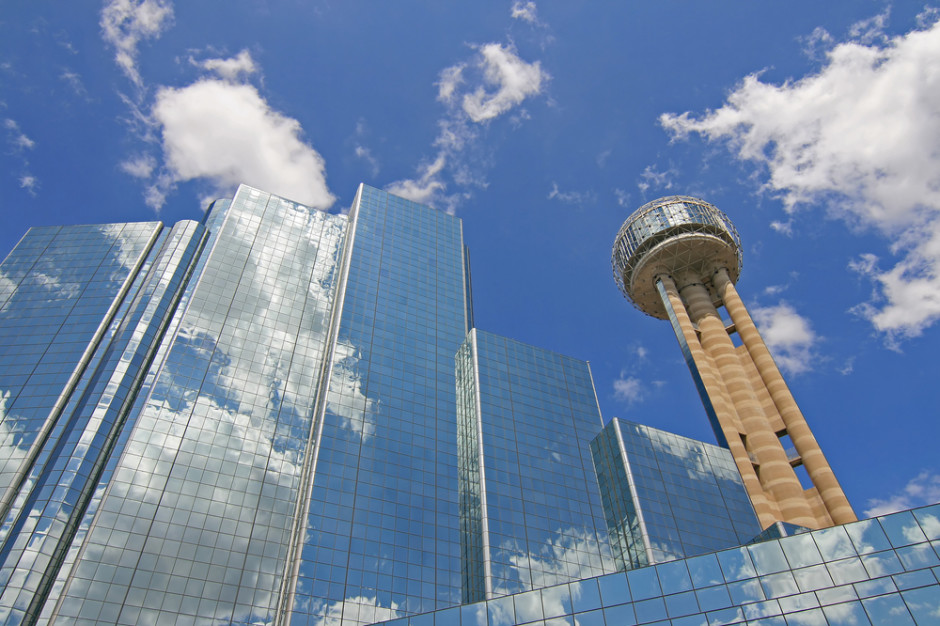 Reunion Tower and Downtown Dallas Buildings - shutterstock_34644097