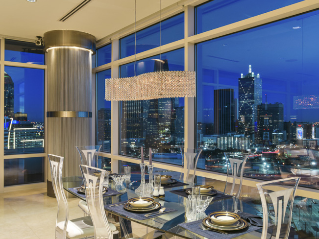 2430 Victory Park Lane #2404 75219, W Residences, Bryan Crawford, Briggs Freeman Sotheby's luxury home for sale in Dallas Fort Worth-dining