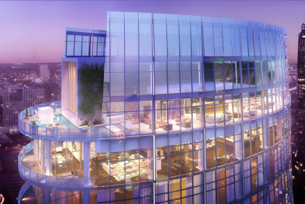 Museum Tower Penthouse, Briggs Freeman Sotheby's luxury homes for sale in Dallas Arts District-aerial view