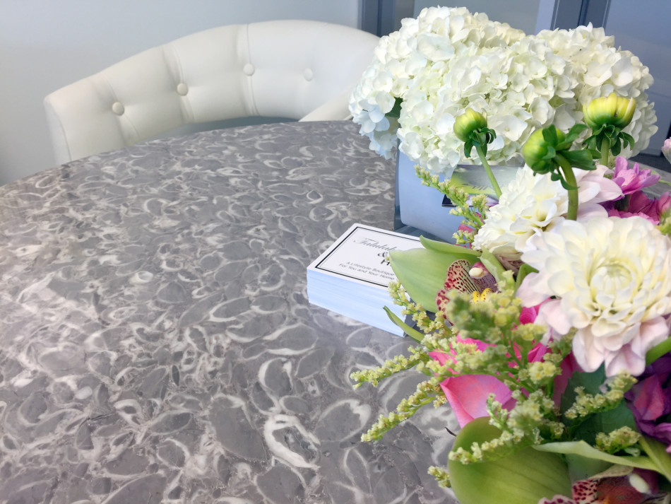 Lakewood office - welcome table