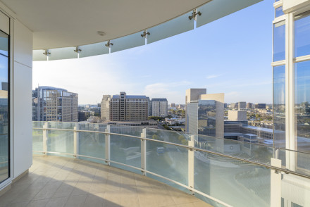 1918 N Olive Street #1701 Dallas 75201, Ilene Christ, Briggs Freeman Sotheby's luxury homes for sale in Downtown Dallas Museum Tower-balcony view